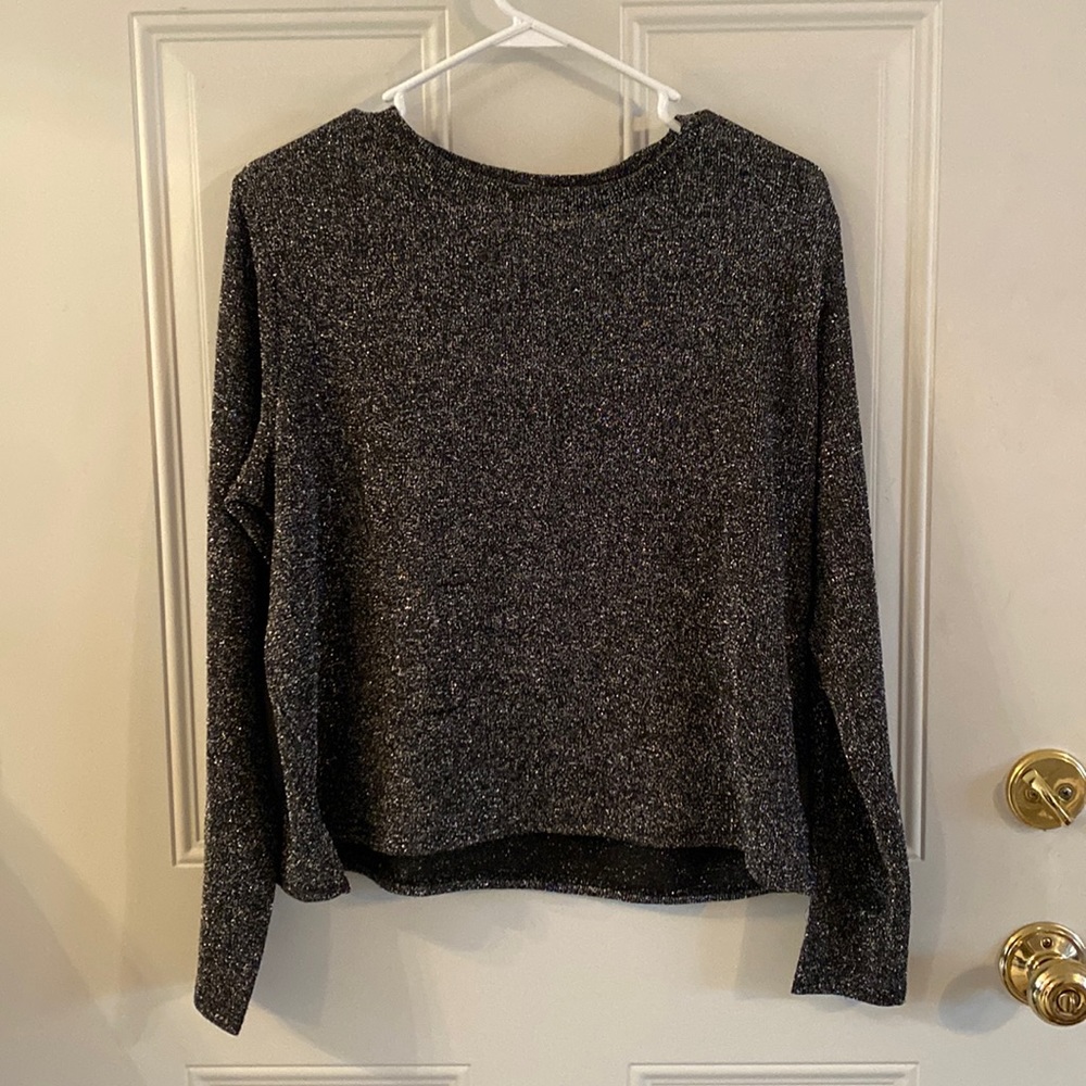 Black sparkly long sleeve
